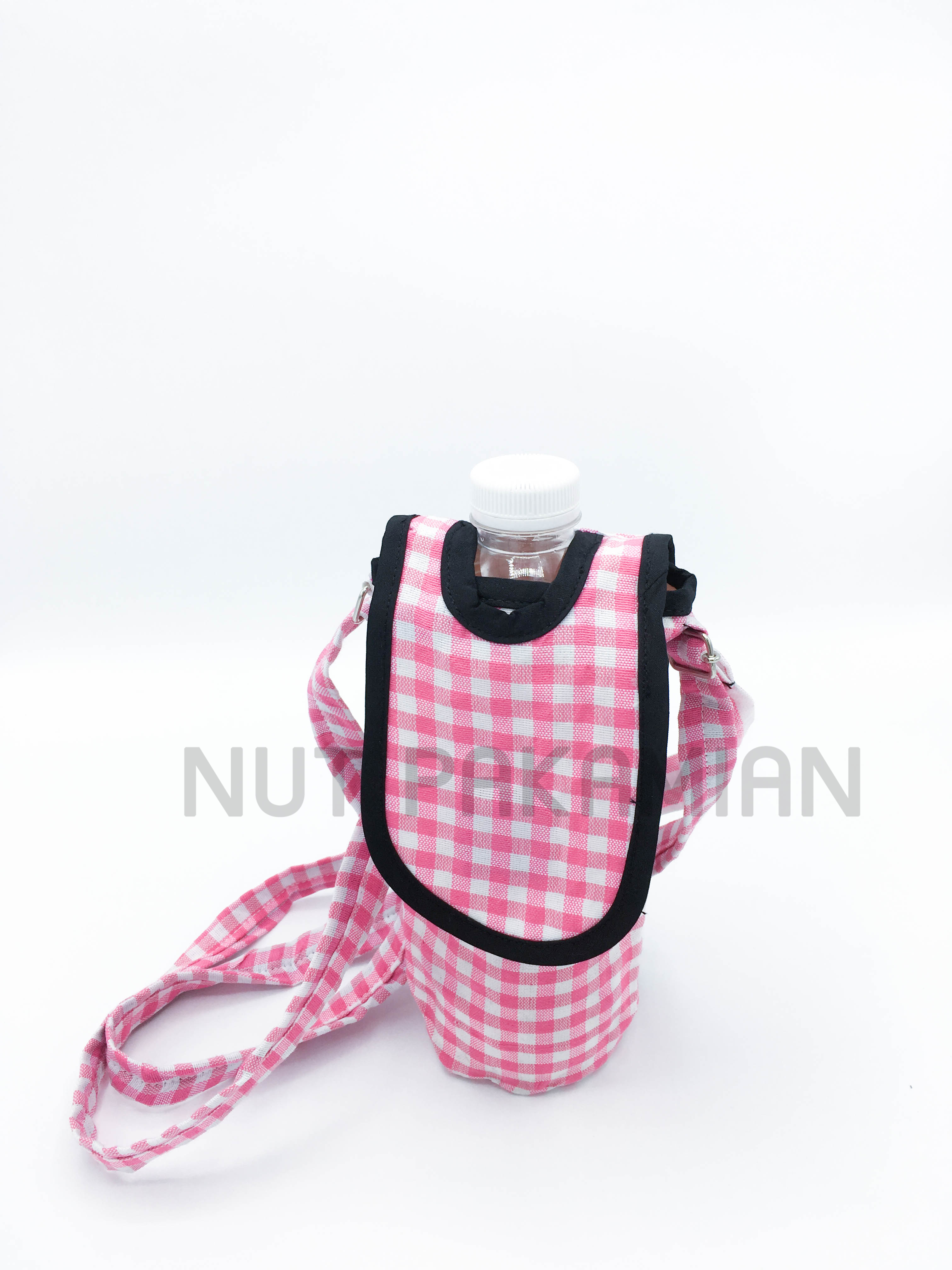 Checkered (Pink & White Pattern) Water Bottle